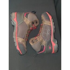 Timberland Pro 24/7 Steel Toe Work Boots Mens Brown Red Lace Up Size 10.5